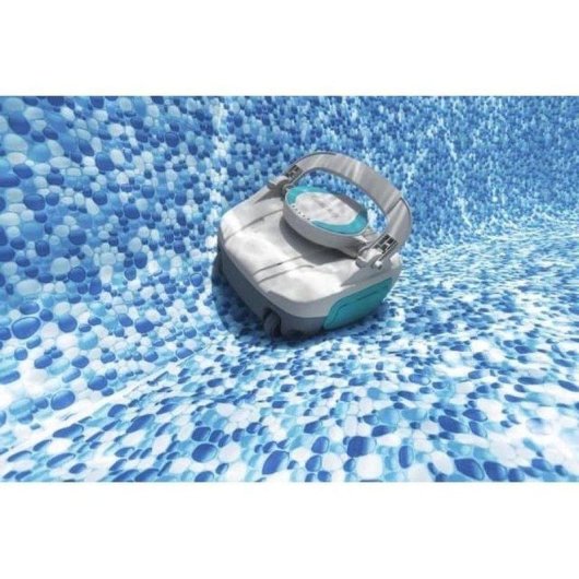 Aspirateur de Piscine Autonome Bestway Jade Recargable Gris 15m²