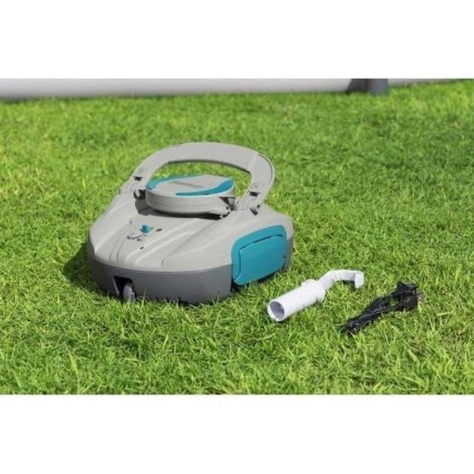 Aspirateur de Piscine Autonome Bestway Jade Recargable Gris 15m²