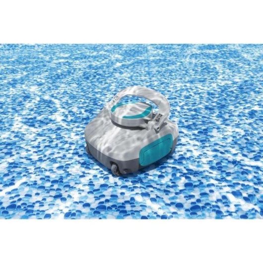 Aspirateur de Piscine Autonome Bestway Jade Recargable Gris 15m²