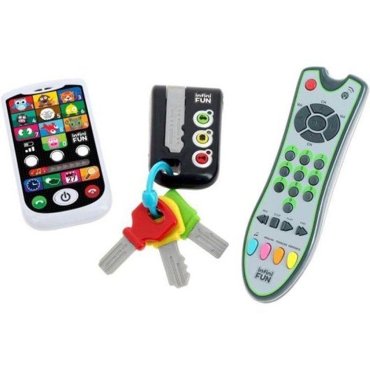 Kit Éducatif Infinifun 3 Pièces: Téléphone, Télécommande et Porte-Clés
