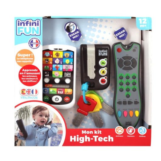 Kit Éducatif Infinifun 3 Pièces: Téléphone, Télécommande et Porte-Clés