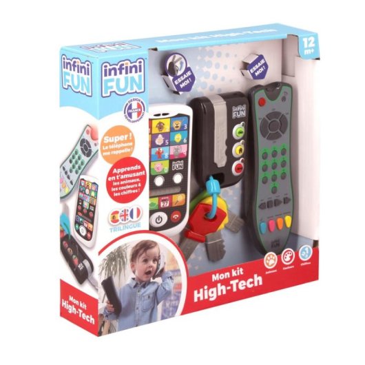 Kit Éducatif Infinifun 3 Pièces: Téléphone, Télécommande et Porte-Clés
