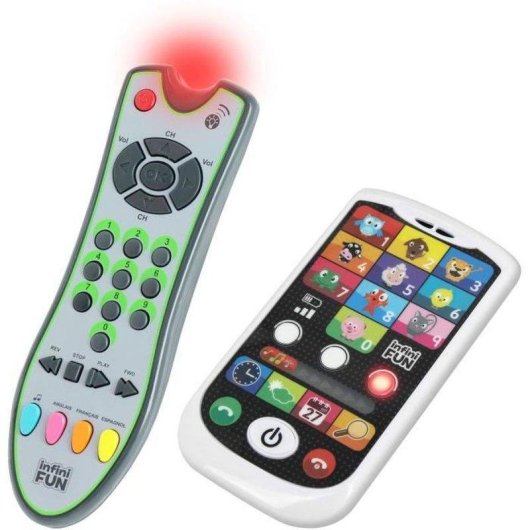 InfiniFUN KD Mon Duo Edukatives Telefon und Fernbedienung Dreisprachig 12 M+