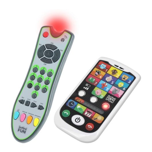 InfiniFUN KD Mon Duo Edukatives Telefon und Fernbedienung Dreisprachig 12 M+