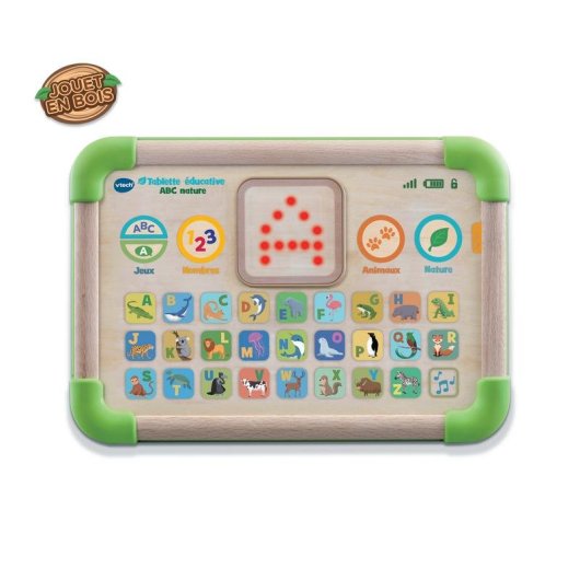 Tableta educativa VTech Alfabeto Naturaleza con pantalla LED y 26 botones táctiles