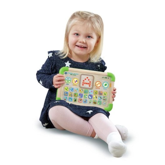 Tableta educativa VTech Alfabeto Naturaleza con pantalla LED y 26 botones táctiles