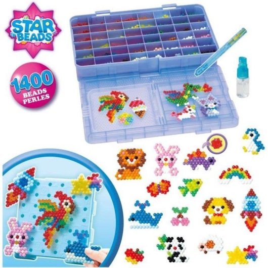Kit de mosaico Aquabeads Expert Carry Case 1400 cuentas multicolor
