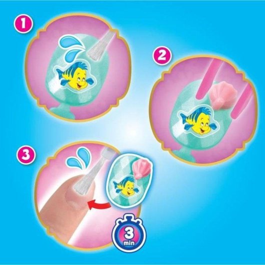 Kit Manicure Aquabeads Princesas Disney 40 Unhas Decorativas