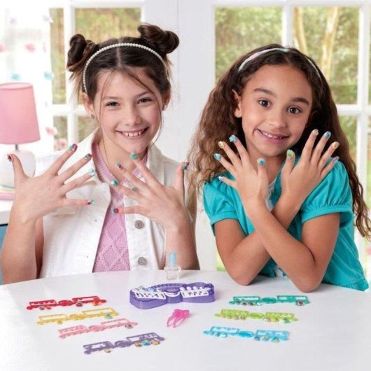 Kit Manicure Aquabeads Princesas Disney 40 Unhas Decorativas