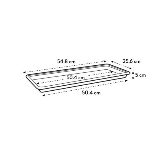 Sottovaso Elho Green Basics XXL Ø 54,9 cm Vivre Noir Plastica 100% Riciclata