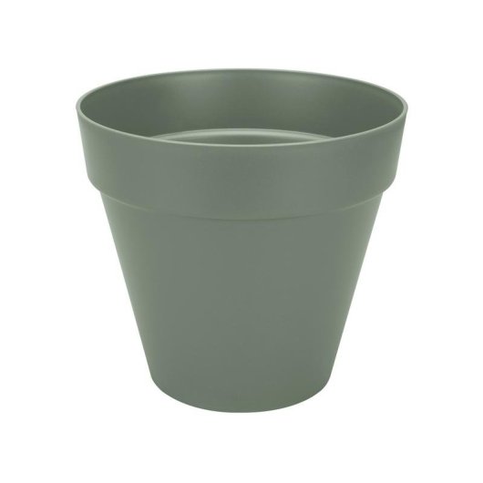 Vaso Elho Loft Urban Ø40 cm Plastica Riciclata Serbatoio Acqua Ruote Trasparenti