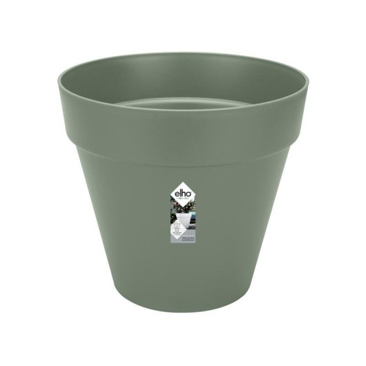 Vaso Elho Loft Urban Ø40 cm Plastica Riciclata Serbatoio Acqua Ruote Trasparenti