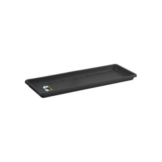 Elho Barcelona Vassoio per Piante Rettilineo 50 cm Antracite