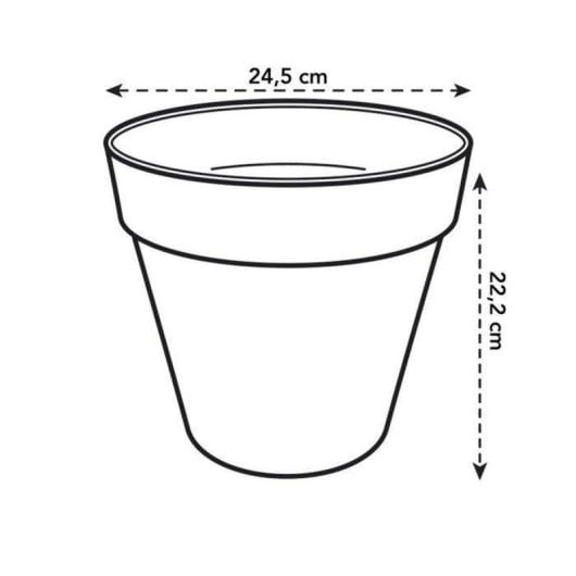 Vaso Elho Loft Urban 25 Plastica Riciclata Serbatoio Acqua