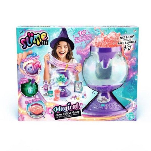Kit de Slime Canal Toys So Slime Caldero Mágico 10 poções com efeitos especiais
