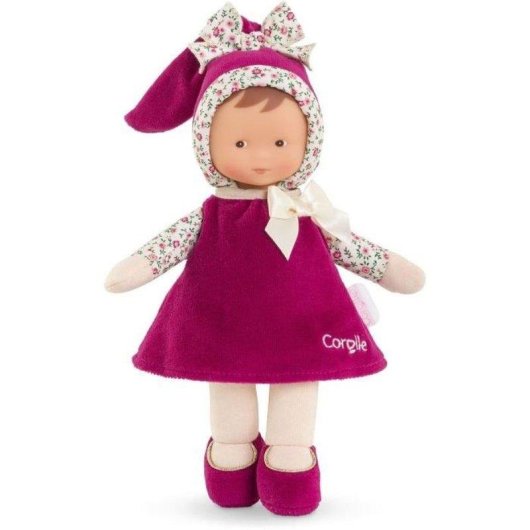 Peluche d'attachement Corolle Mon Doudou Miss Rose Grenadine 25 cm