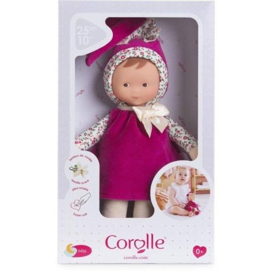 Peluche d'attachement Corolle Mon Doudou Miss Rose Grenadine 25 cm