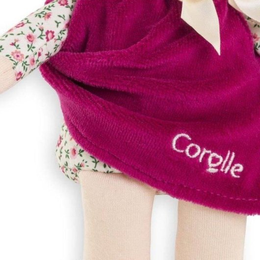 Peluche d'attachement Corolle Mon Doudou Miss Rose Grenadine 25 cm