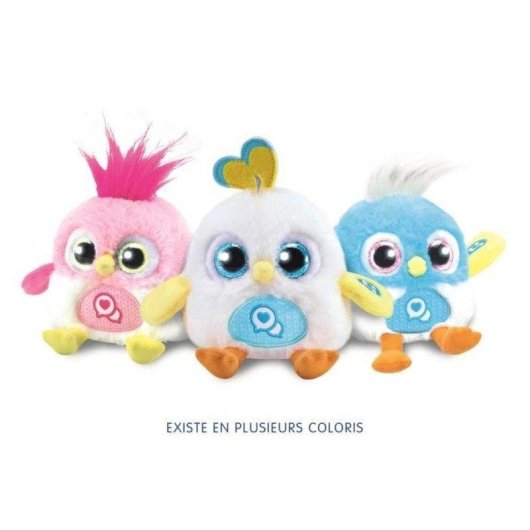 Interaktives Kuscheltier VTech Lolibirds rosa mit Magnethalterung