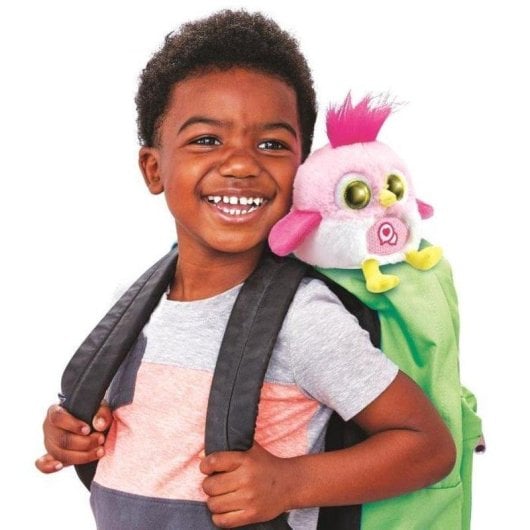 Interaktives Kuscheltier VTech Lolibirds rosa mit Magnethalterung