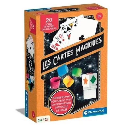 Kit di Magia Clementoni Les Cartes Magiques - 8 Trucchetti, Cubo e Accessori Inclusi
