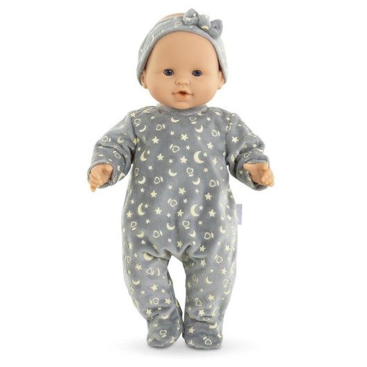 Pyjama-Set und Haarreif für Corolle BB36 Puppe 36 cm