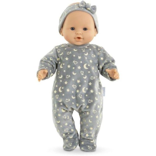 Pyjama-Set und Haarreif für Corolle BB36 Puppe 36 cm