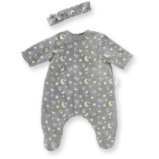 Pyjama-Set und Haarreif für Corolle BB36 Puppe 36 cm