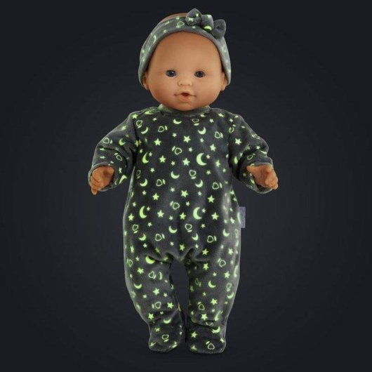 Pyjama-Set und Haarreif für Corolle BB36 Puppe 36 cm