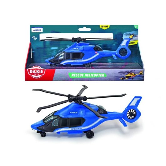Elicottero giocattolo Dickie Toys Airbus H160 Gendarmerie 1/24 con rotore mobile, senza batterie