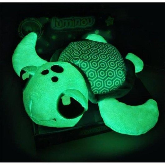 Peluche Tartaruga Jemini Luminou 25 cm Fotoluminescente Blu