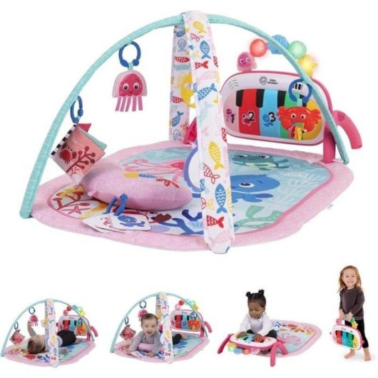 Alfombra Musical 4-en-1 Baby Einstein Kickin' Tunes Piano Magic Touch Para Bebés 0-36 Meses