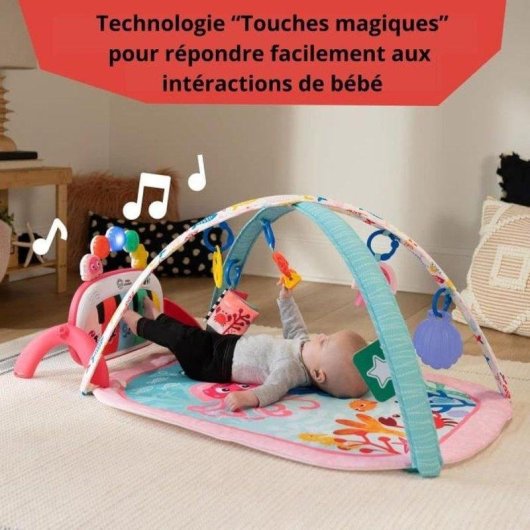 Alfombra Musical 4-en-1 Baby Einstein Kickin' Tunes Piano Magic Touch Para Bebés 0-36 Meses