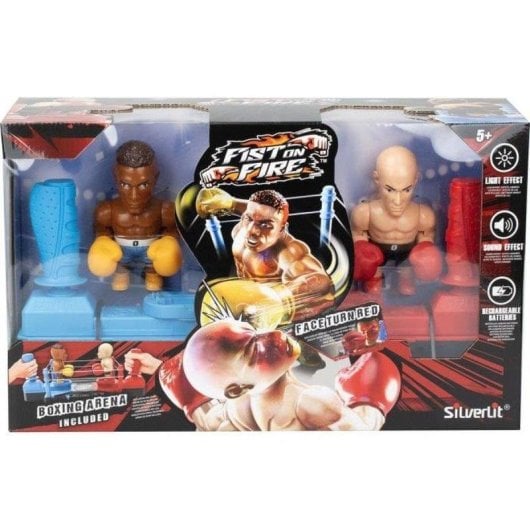 Interaktives Boxspiel Silverlit Deluxe Arena Fist On Fire - Ring mit Licht- und Soundeffekten