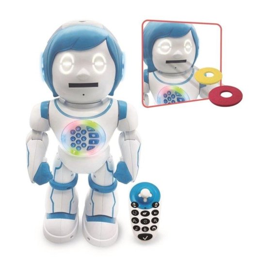 Robot Educativo Bilingue Lexibook Powerman Kid Telecomando IR 450+ Domande