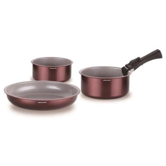 Juego utensilios cocina Arthur Martin AM2503 18 piezas aluminio inducción