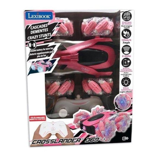 RC-Auto Lexibook Crosslander 360+ Rosa Akkubetrieb 360° LED