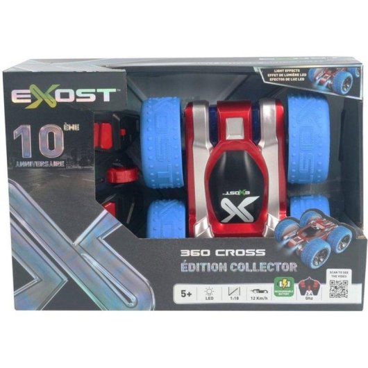 Coche RC Exost 360 Cross 1:18 Todoterreno 360° 2.4GHz Luces LED