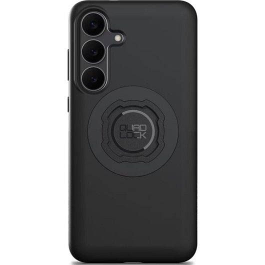 Capa para telemóvel Quad Lock QMC-GS25FE Backcover Policarbonato TPU preta para Samsung Galaxy S25 FE