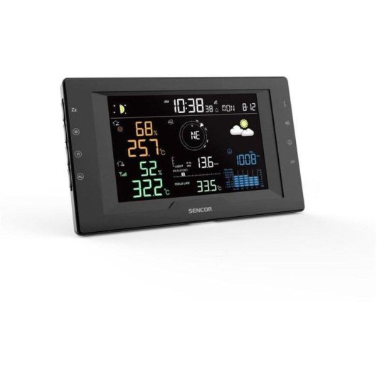 Estação meteorológica profissional Sencor SWS 9400 ecrã LCD cor 5,7" sensor 5-em-1