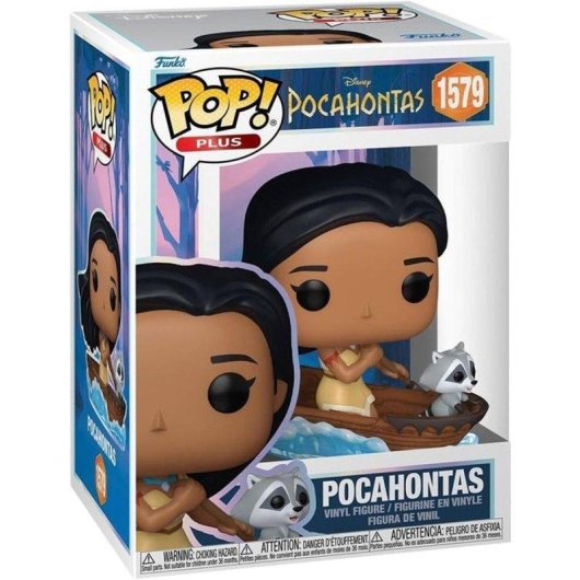 Figura Funko Pop! Plus Pocahontas 30º Aniversário com Meeko Canoa