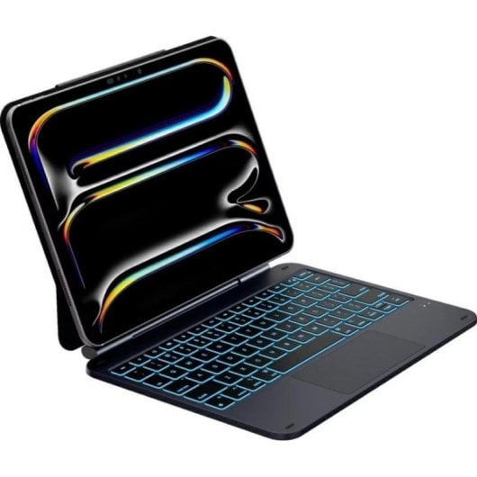 Cover con Tastiera Integrata 4Kom Typecase Edge per iPad Pro 11 Retroilluminazione RGB e Supporto