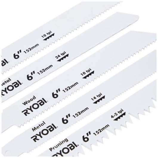 Ryobi OnePlus Universale Sägeblätter für reciprozsäge 1x100/5x152 mm Gemischtes TPI