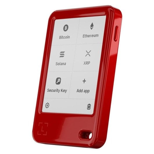 Carteira Crypto Ledger Nano G5 Vermelho Cerise Bluetooth 5.2 Ecra 2,76"