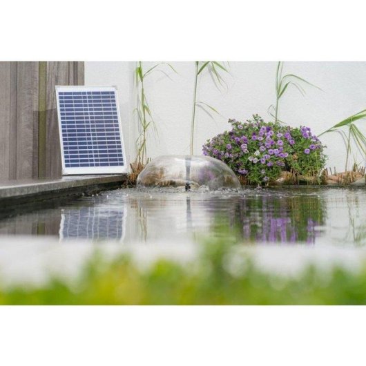 Solarkit Fontänenpumpe Ubbink SolarMax 1000 - 20W, 1350 l/h, Vulkandüse und Glockendüse