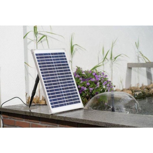 Solarkit Fontänenpumpe Ubbink SolarMax 1000 - 20W, 1350 l/h, Vulkandüse und Glockendüse