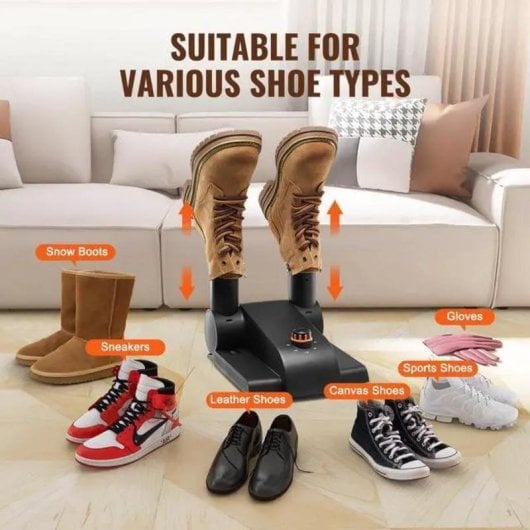 Secateur de chaussures VEVOR pliable 180° avec minuterie et contrôle de température