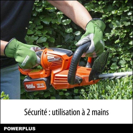Taille-haie PowerPlus Powdpg7536 Dual Power 40V 670mm 22mm 2.77kg