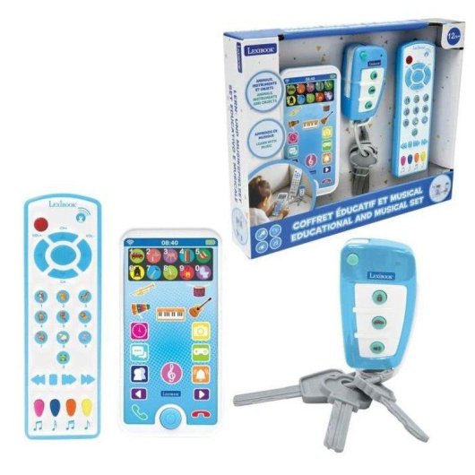 Jouet Éducatif Lexibook Télécommande Téléphone et Porte-Clés Avec Musique