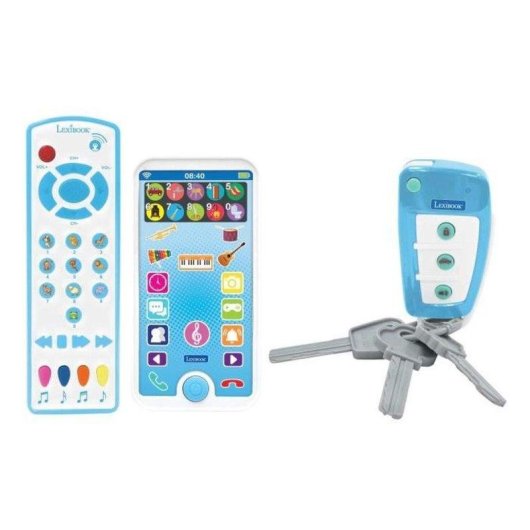 Jouet Éducatif Lexibook Télécommande Téléphone et Porte-Clés Avec Musique